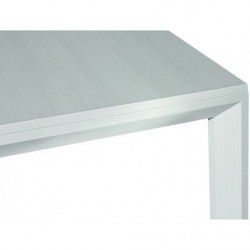 2243  Tavolo allungabile con base e piano melaminico frassino bianco o rovere grigio tortora