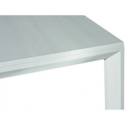 2243 Extending table, white ash wood or dove grey durmast wood mealmine top