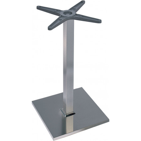 2159  Base per tavolo in acciaio inox o bianca o nera, piano a scelta cliente