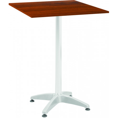 275  Weighed down shiny, white, or black aluminium table base, table top to customer choice