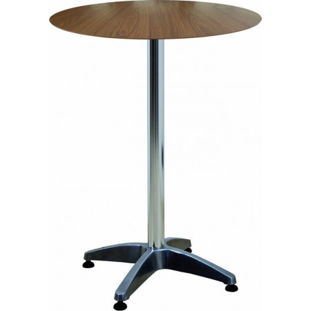 275  Weighed down shiny, white, or black aluminium table base, table top to customer choice