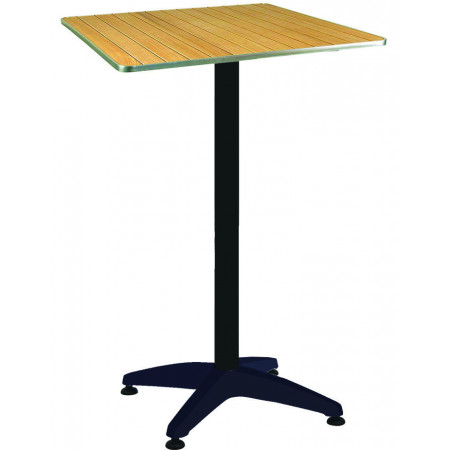 275  Weighed down shiny, white, or black aluminium table base, table top to customer choice