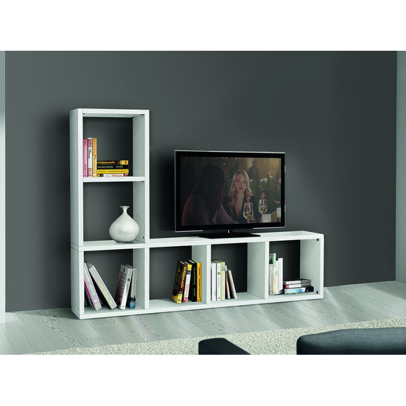 2249  White ash wood melamine veneered TV stand wall furniture
