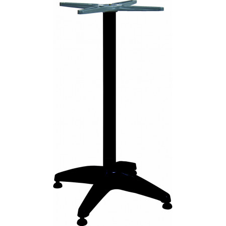 275  Weighed down shiny, white, or black aluminium table base, table top to customer choice