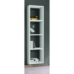 2250 White ash wood melamine veenered wall bookcase