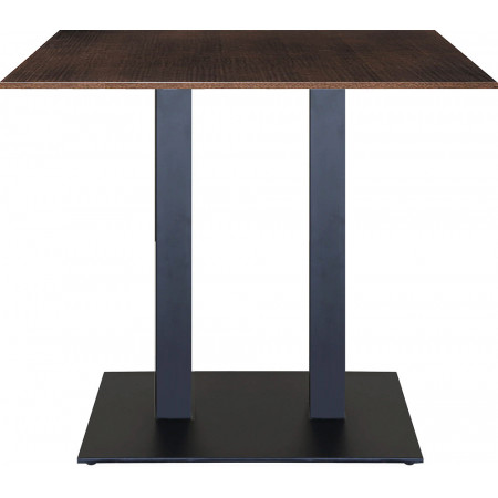 2162  Base per tavolo in acciaio inox, o nera, piano a scelta cliente