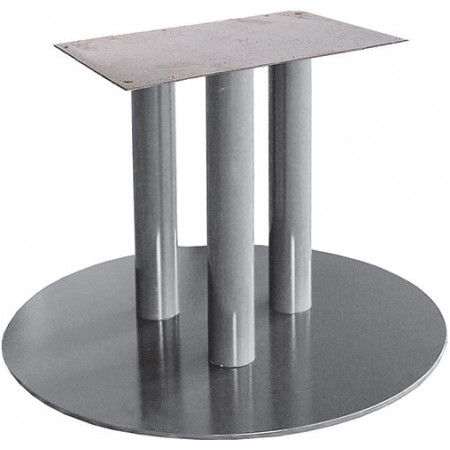 2163  Base per tavolo nera in acciaio, piano a scelta cliente