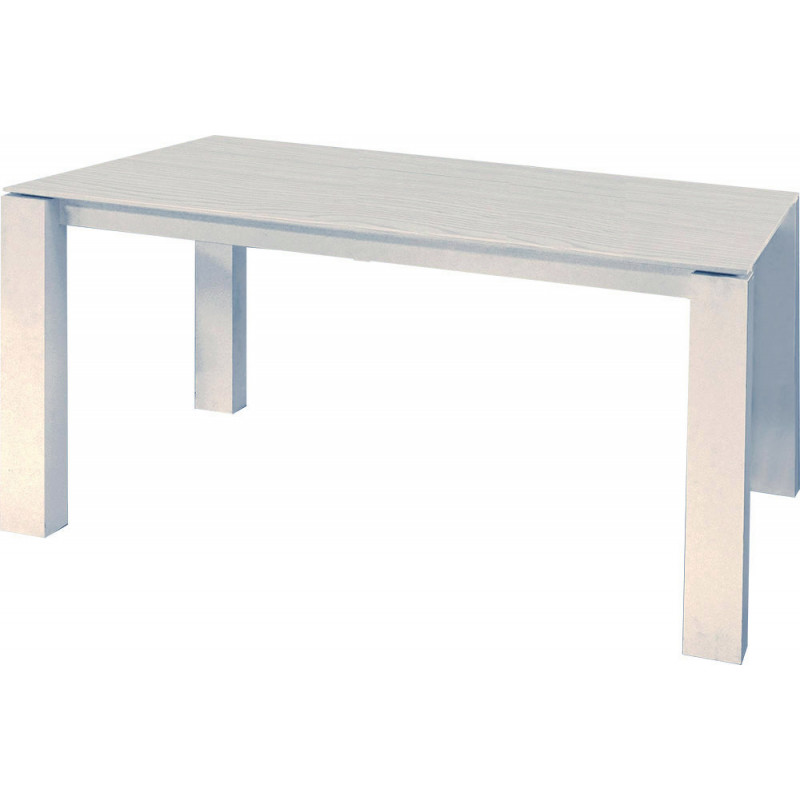 2189  Extending table white ash wood melamine top