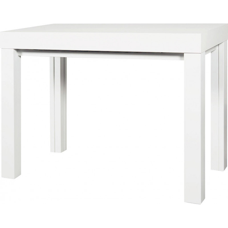 2221  Tavolo-consolle allungabile, piano in melaminico frassino bianco