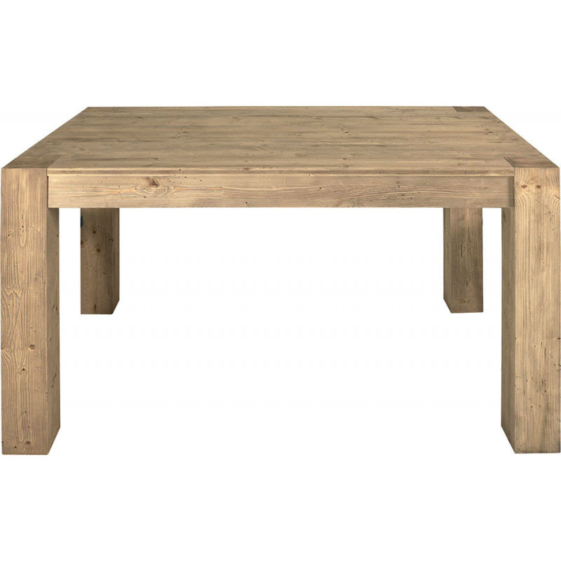2223/N  Extending fir wood table, natural brushed fir wood finished