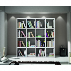 2252  White ash wood melamine veneered bookcase