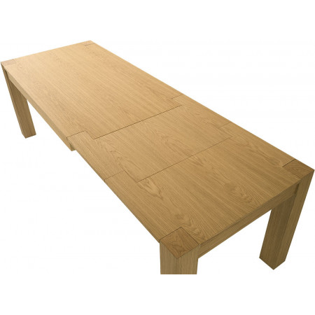 2224/RN  Extending table, brushed oak wood natural finished