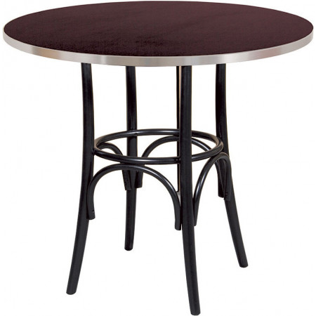 257  Beech wood table base black lacquered, table top to customer choice