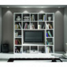 2253  White ash wood melamine veneered bookcase - TV stand