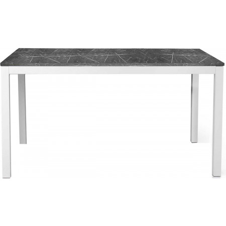 2283  Folder or extending table, melamine veneered top black marble effect