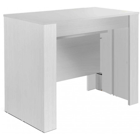 2285  Tavolo-consolle allungabile in melaminico rovere, bianco, o cemento