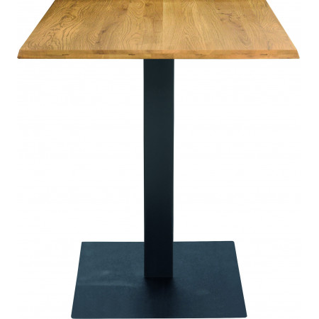 2301  Tavolo con base in acciaio grigio antracite, bianco, bronzo/ruggine, piano a scelta cliente