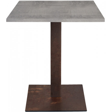 2301  Anthracite grey, white, or bronze/rusty steel metal base, table top to customer choice