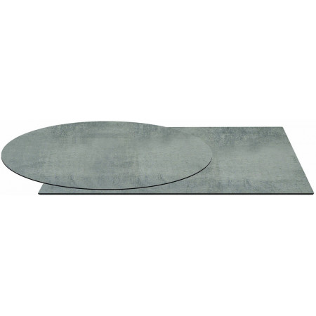 2301  Anthracite grey, white, or bronze/rusty steel metal base, table top to customer choice