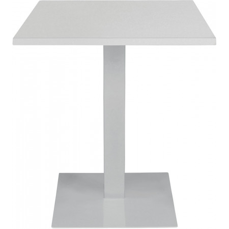 2301  Tavolo con base in acciaio grigio antracite, bianco, bronzo/ruggine, piano a scelta cliente