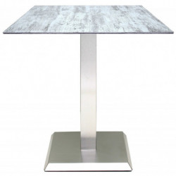 2158 Stainless or black steel table base, max cm 80 top