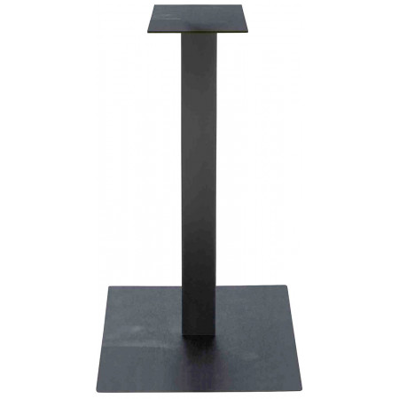 2302  Tavolo con base alta in acciaio grigio antracite, bianco, bronzo/ruggine, piano a scelta cliente