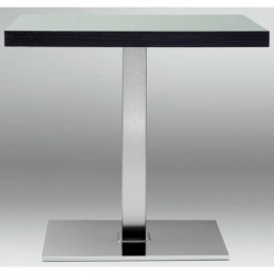 BT2159  Stainless or black varnished steel table base, square or rectangular top
