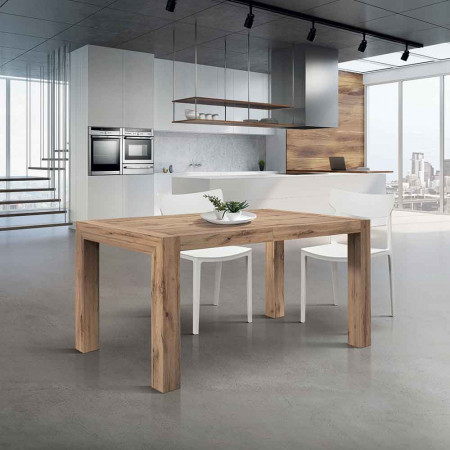 2315  Tavolo allungabile con base  e piano finiture rovere, grigio cemento, o frassino bianco