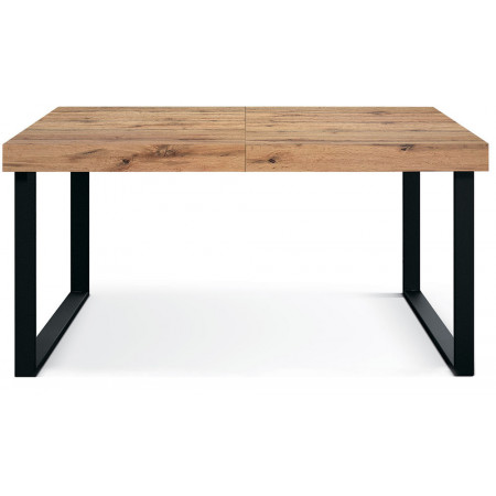 2318  Metal table base, durmast, cement grey, or white extending top