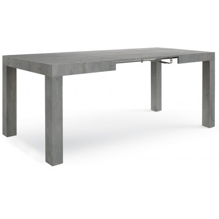 2333  Tavolo allungabile con base e piano in rovere, olmo perlato, bianco, o grigio cemento