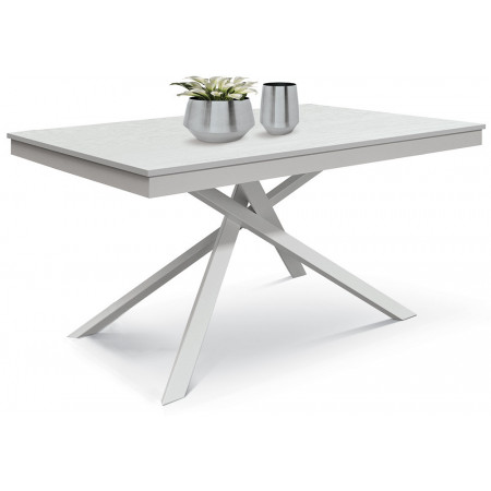 2336  Metal table base, durmast, white, or oxidized steel extending top