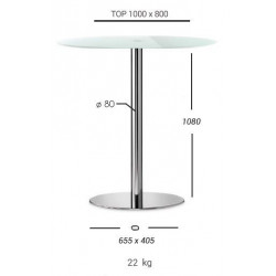 2161  Chromed, stainless or black steel table base, rectangular max cm 160 top
