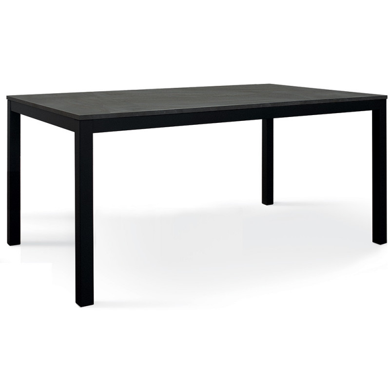 2352  Folding or extending table with metal base, oxidized steel top