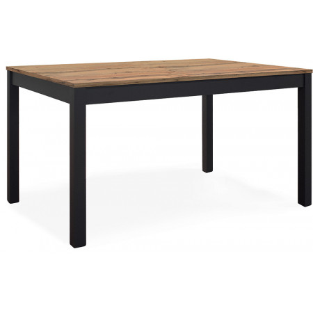 2353  Folding or extending table with metal base, durmast wood  top