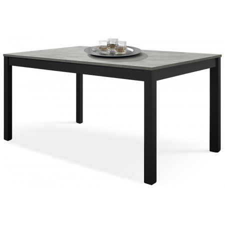 2354  Folding or extending table with metal base, cement grey  top