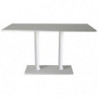 2162T Chromed, stainless or black steel table base, rectangular max cm 160 top