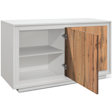 2390  Two tone white-durmast wood sideboard furniture with 2 or 3 doors