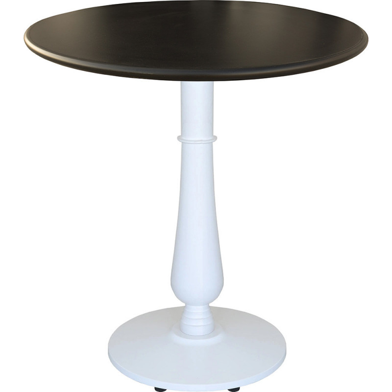 2391  White or black metal table base, table top to customer choice