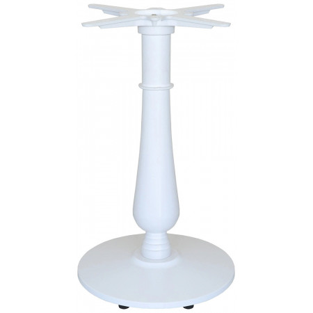 2391  White or black metal table base, table top to customer choice