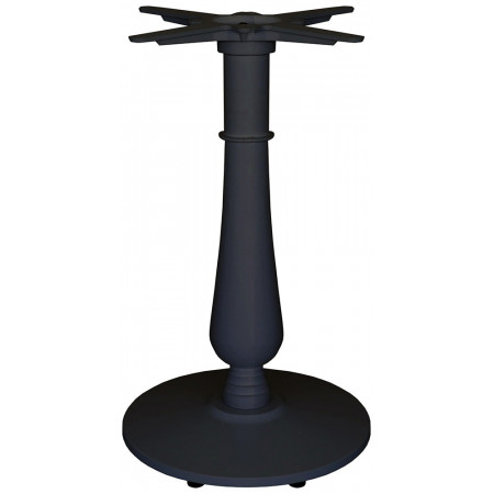 2391  White or black metal table base, table top to customer choice