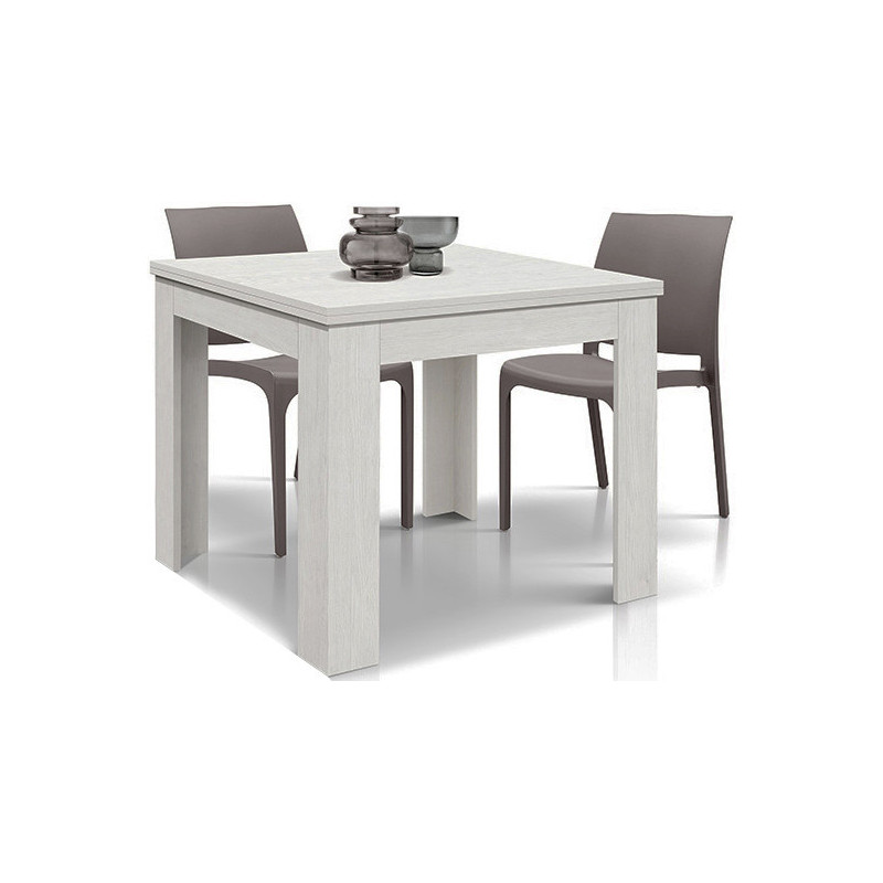 2410  Folding table with white ash wood melamine veneered table base and top