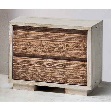 2420  Armadio 3 ante con cassettiera in legno grezzo o finito, finiture a scelta cliente