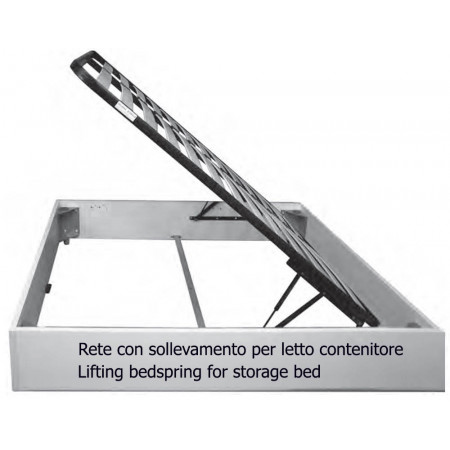 2422  Raw or finished wooden single container bed, finishes to customer choice