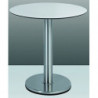 2520 Chromed, stainless or black steel table base, max cm 120 top