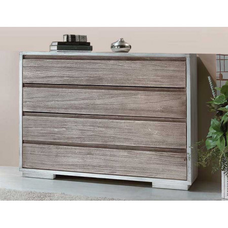 2423  Raw or finished wooden 4 drawers dresser, finishes to customer choice