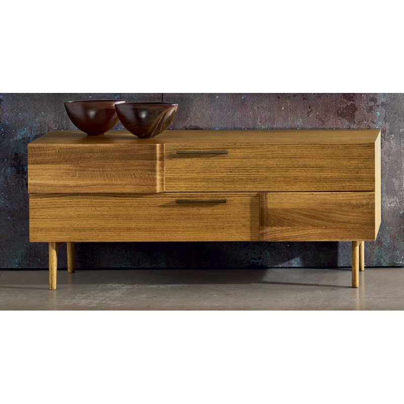 2426  Raw or finished wooden dresser-TV stand 2 drawers, finishes to customer choice