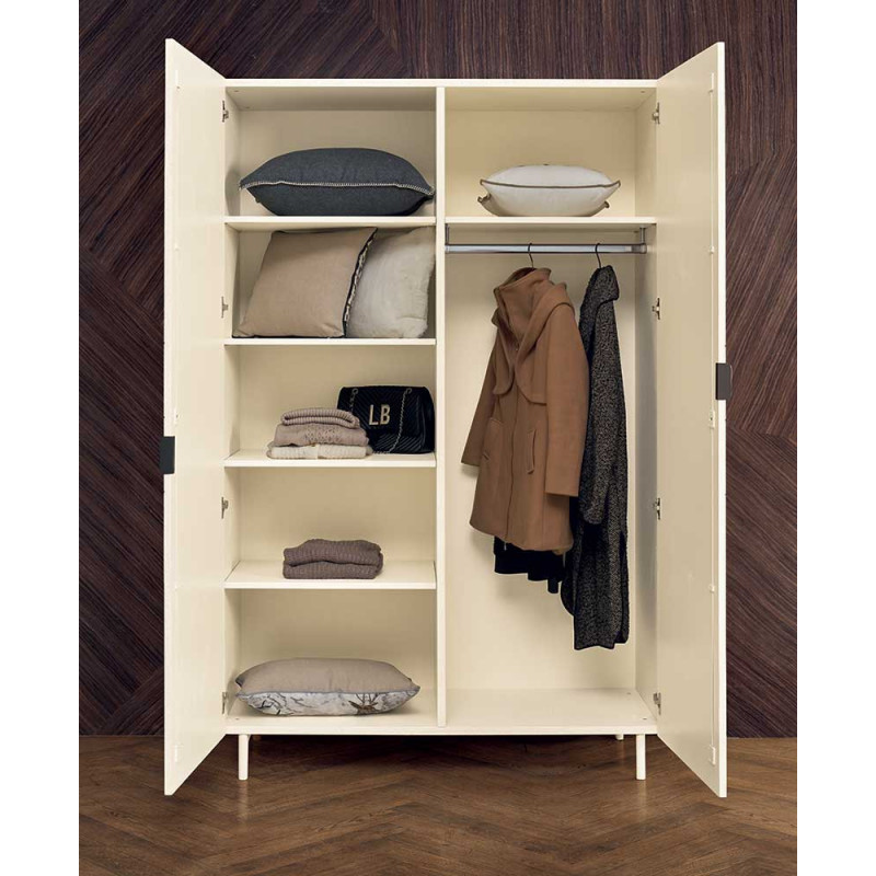 2427  Raw or finished wooden 2 doors wardrobe, finishes to customer choice