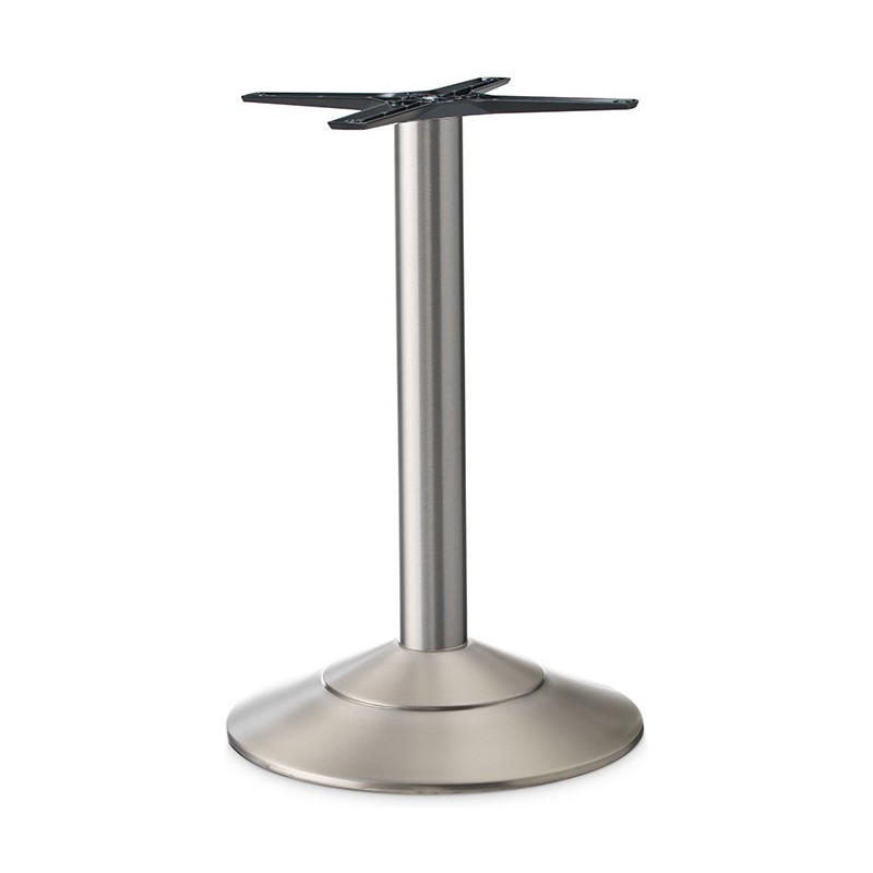 BT2523  Chromed, stainless steel or black table base, max cm 80 top