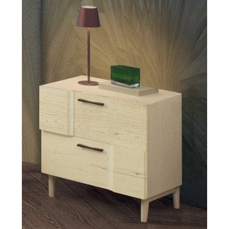 2428  Raw or finished wooden double bed, finishes to customer choice