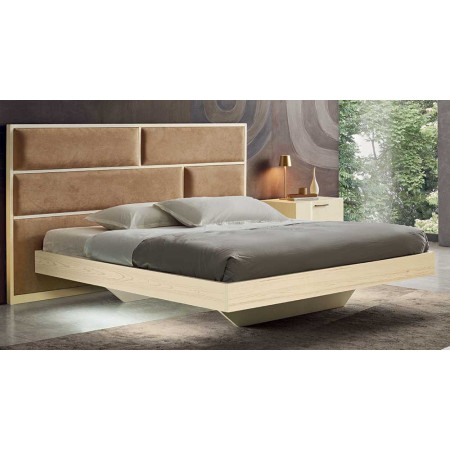 2428  Raw or finished wooden double bed, finishes to customer choice